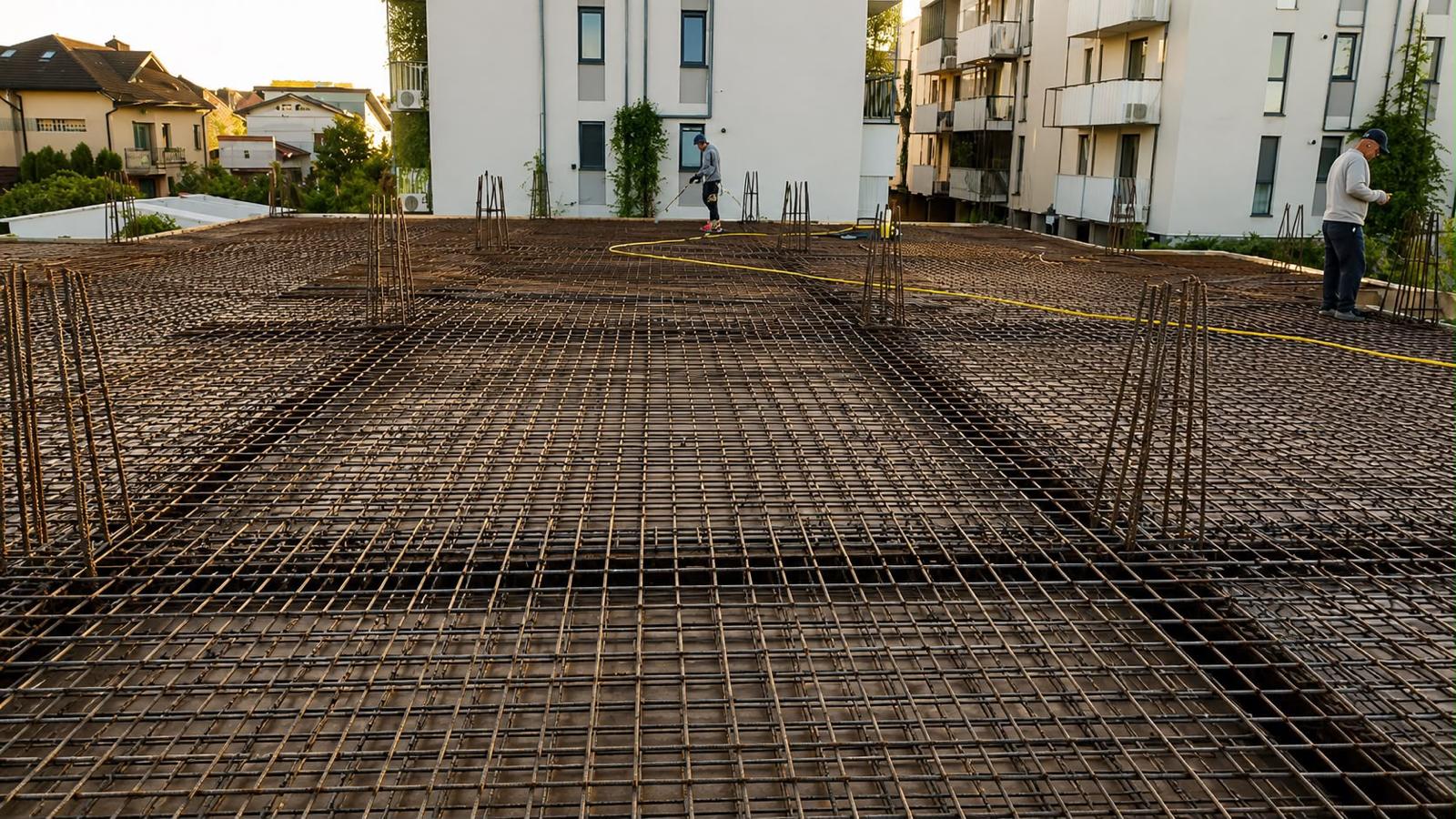 Armarea planșeului și a grinzilor din beton armat