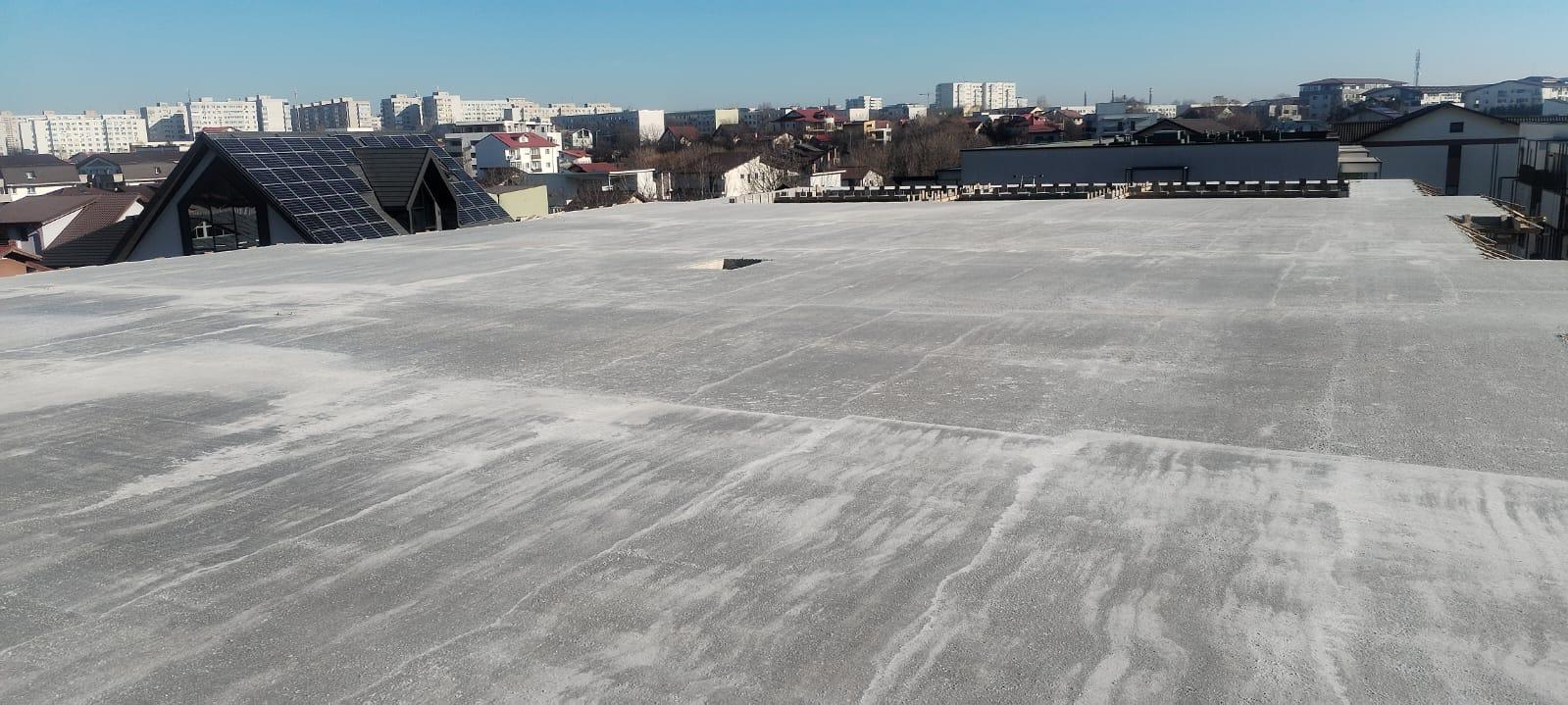 Planșeul după finalizarea turnării betonului